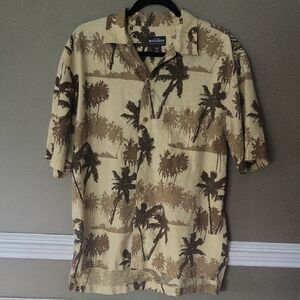 Woolrich Men's Butter Palm Tree Shirt Size Medium